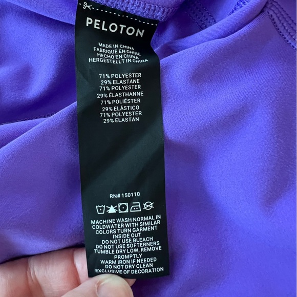 Peloton NWT Cadent 7” High Rise Bike Short in Purple Haze, size M - Picture 7 of 8